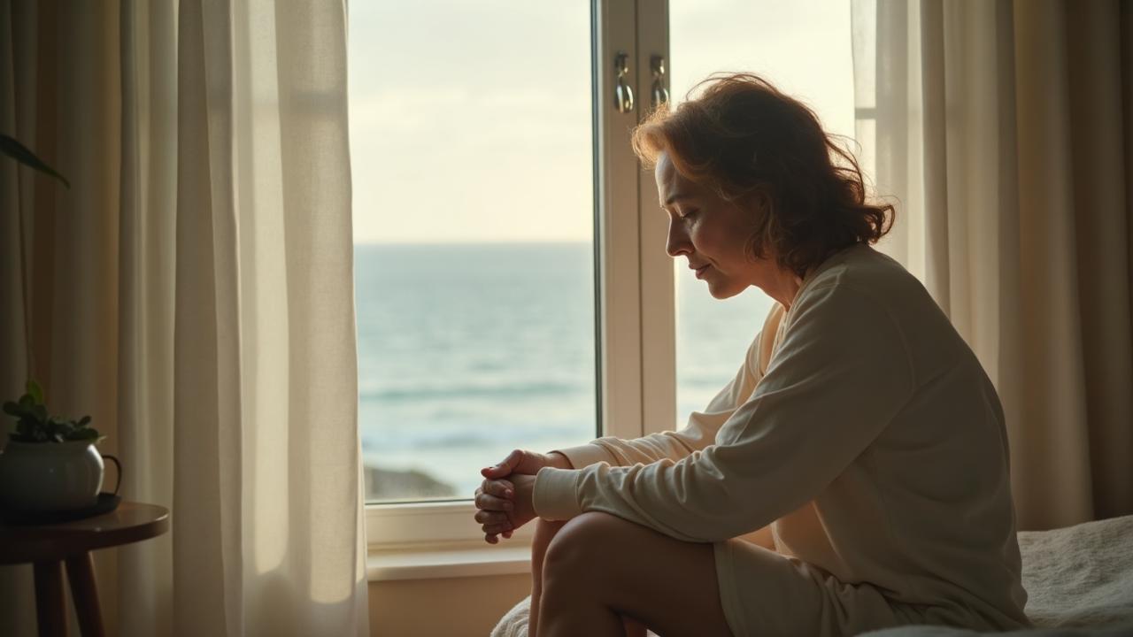Person reflecting after leaving a relationship following infidelity